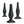 Party Up Jerry Butt Plug Set - Black