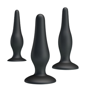 Party Up Jerry Butt Plug Set - Black
