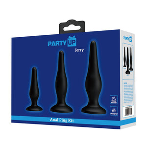 Party Up Jerry Butt Plug Set - Black