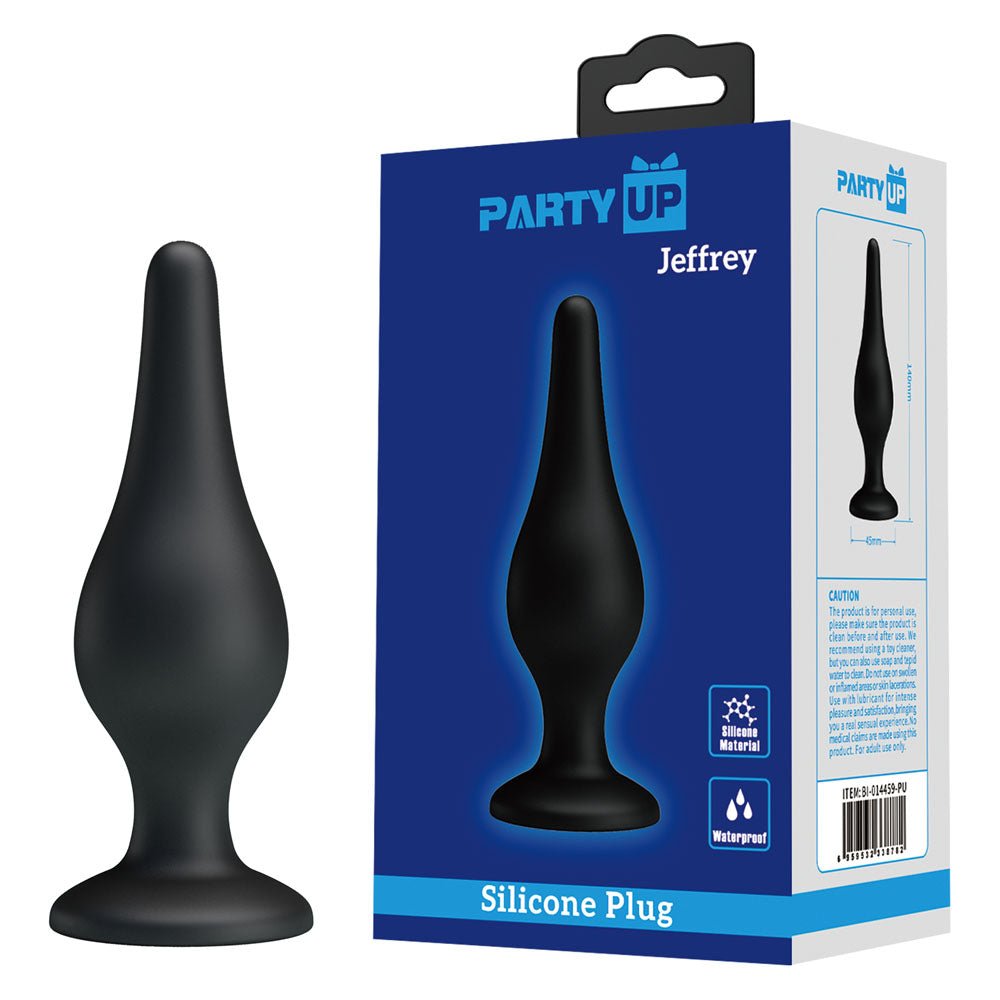 Party Up Jeffrey Butt Plug - Black