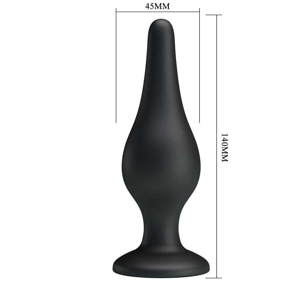 Party Up Jeffrey Butt Plug - Black
