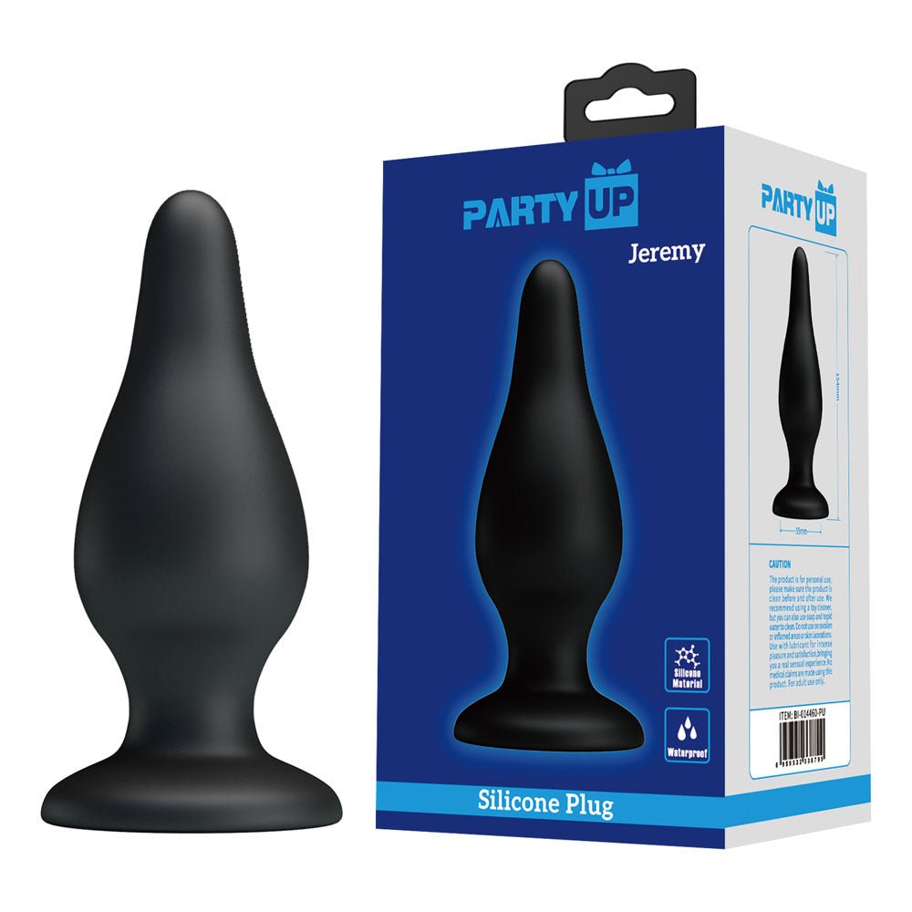 Party Up Jeremy Butt Plug - Black