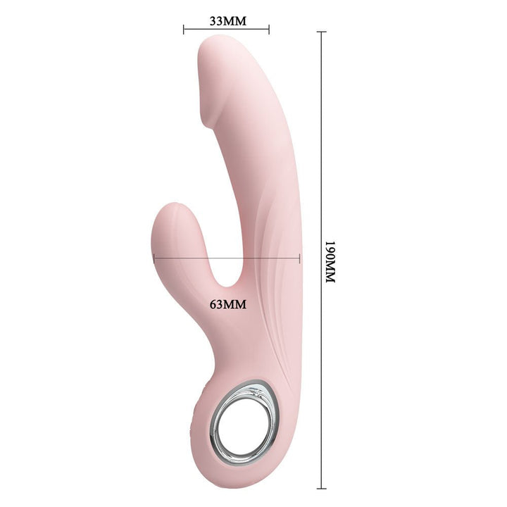 Party Up Dave Rabbit Vibrator - Pink