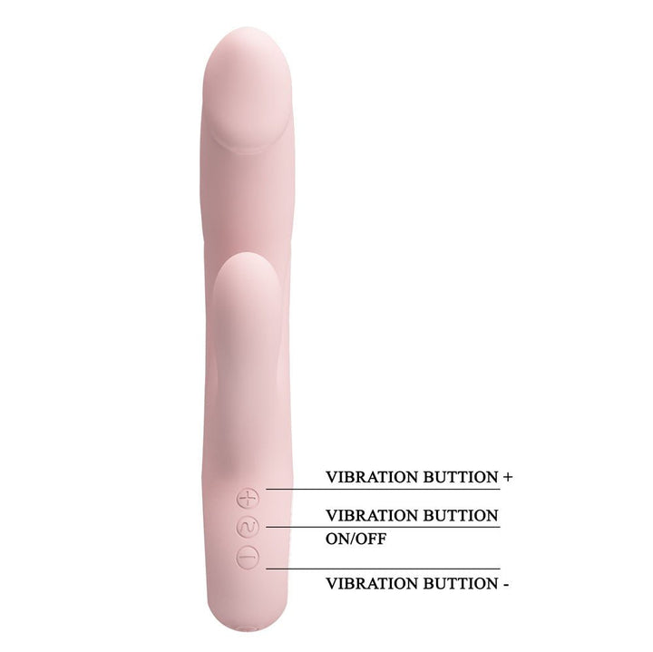 Party Up Dave Rabbit Vibrator - Pink