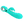 Party Up Edward Rabbit Vibrator - Teal