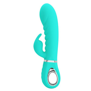 Party Up Edward Rabbit Vibrator - Teal