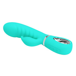 Party Up Edward Rabbit Vibrator - Teal