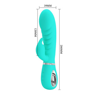 Party Up Edward Rabbit Vibrator - Teal