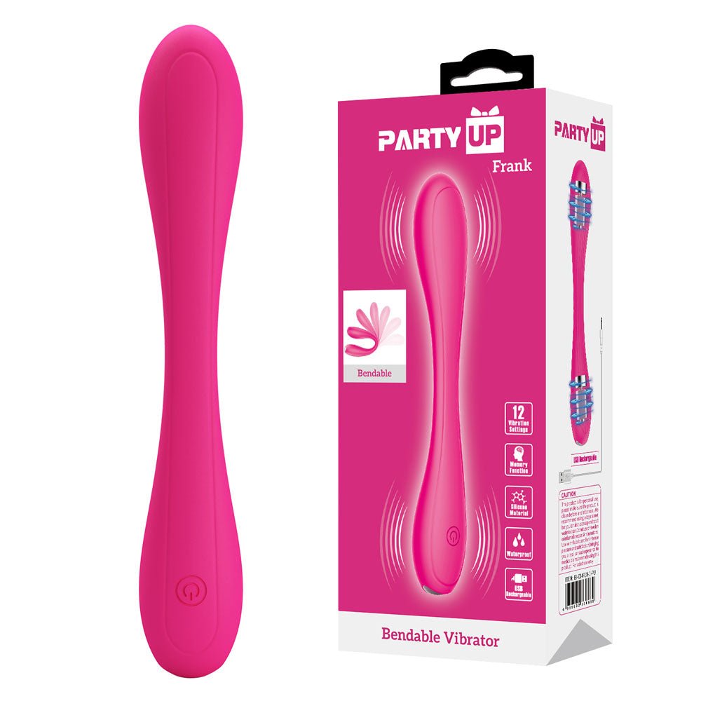 Party Up Frank Bendable G-Spot Vibrator - Pink