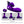 Party Up Mike Vibrating Finger Stimulator - Purple