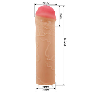 Party Up Oscar 1 Inch Extender Penis Sleeve - Flesh