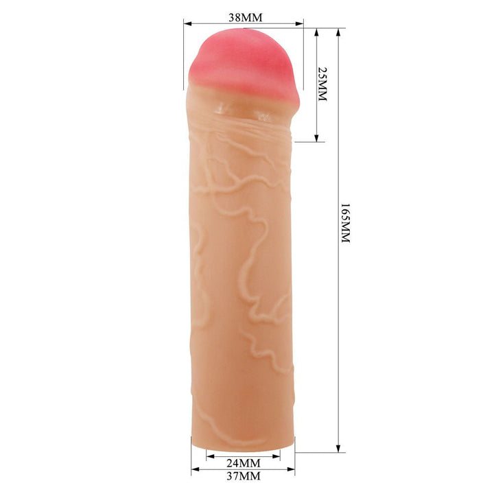 Party Up Oscar 1 Inch Extender Penis Sleeve - Flesh