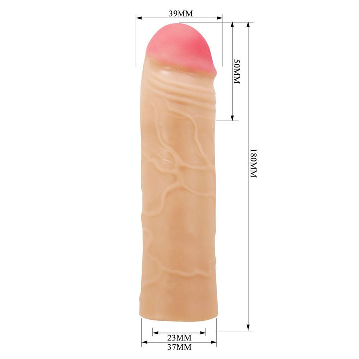Party Up Parker 2 Inch Extender Penis Sleeve - Flesh