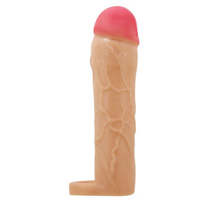 Party Up Patrick 2 Inch Extender Penis Sleeve with Ball Strap - Flesh