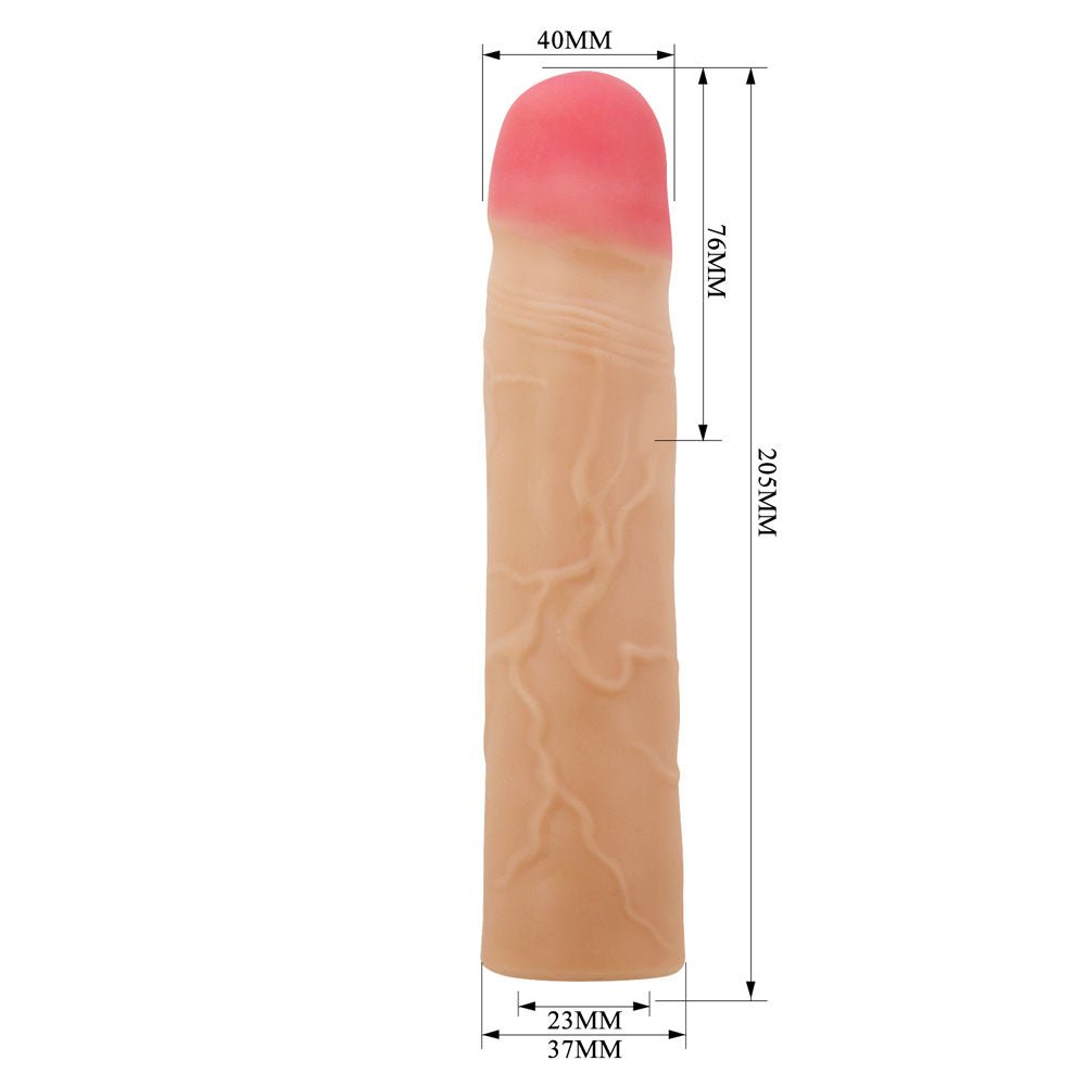 Party Up Philip 3 Inch Penis Extender Sleeve - Flesh