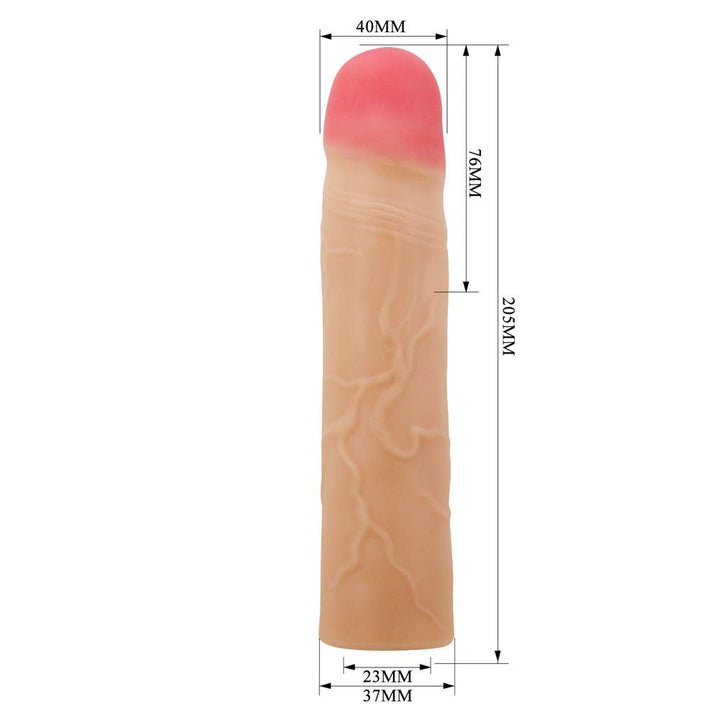 Party Up Philip 3 Inch Penis Extender Sleeve - Flesh