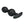 Party Up James Anal Beads Butt Plug - Black