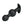 Party Up James Anal Beads Butt Plug - Black