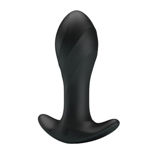 Party Up Keith Vibrating Butt Plug - Black