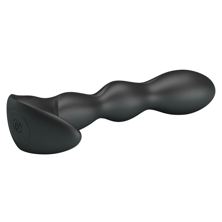Party Up Jim Vibrating 14.5cm Butt Plug - Black