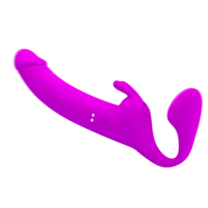 Party Up Oliver Strapless Strap-On - Purple