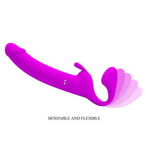 Party Up Oliver Strapless Strap-On - Purple