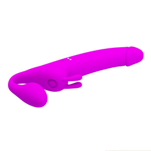 Party Up Oliver Strapless Strap-On - Purple