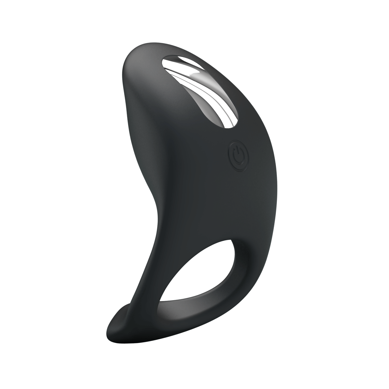 Party Up King Vibraing Cock Ring - Black