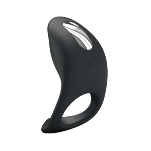 Party Up King Vibraing Cock Ring - Black