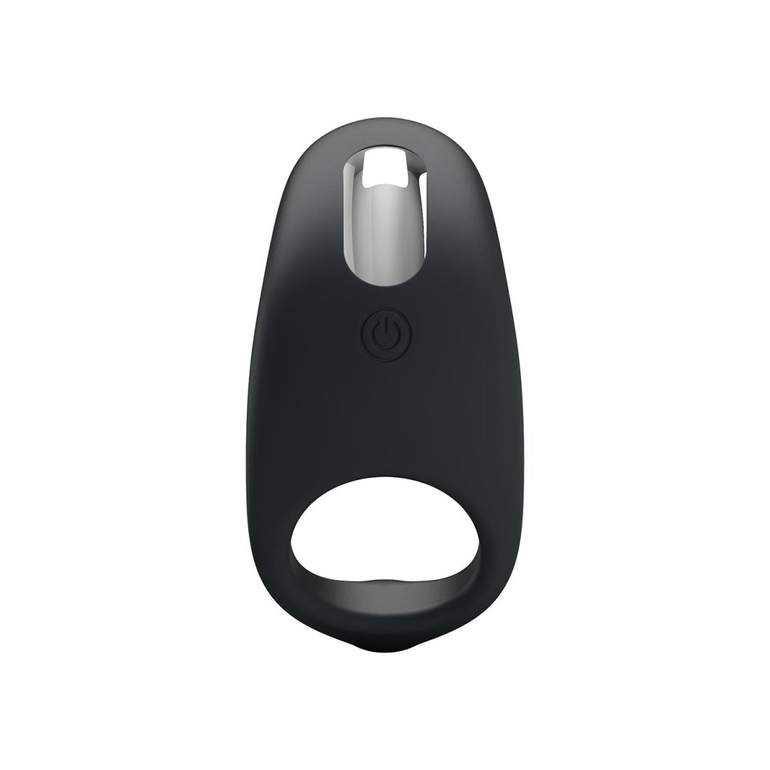 Party Up King Vibraing Cock Ring - Black