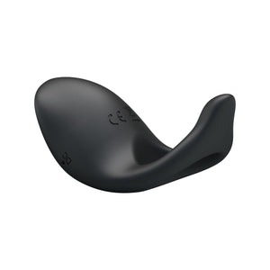 Party Up King Vibraing Cock Ring - Black