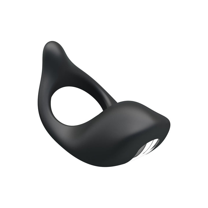 Party Up King Vibraing Cock Ring - Black