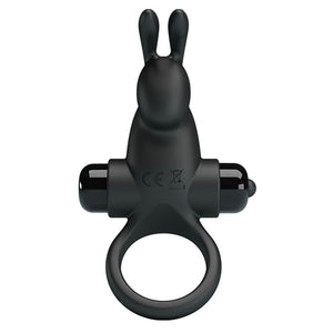 Party Up Larry Vibrating Cock Ring - Black