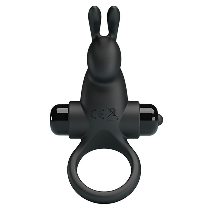 Party Up Larry Vibrating Cock Ring - Black
