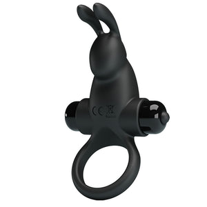 Party Up Larry Vibrating Cock Ring - Black