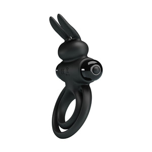 Party Up Lawrence Vibrating Cock & Balls Ring - Black