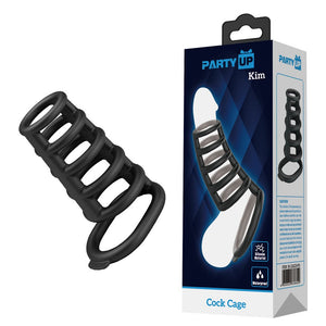 Party Up Kim Cock Cage - Black