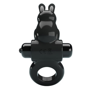 Party Up Leo Vibrating Cock Ring - Black
