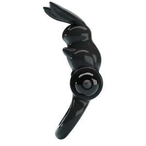 Party Up Leo Vibrating Cock Ring - Black