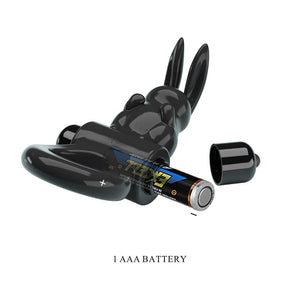 Party Up Leo Vibrating Cock Ring - Black