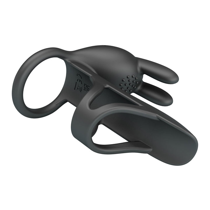 Party Up Mark Vibrating Penis Sleeve - Black