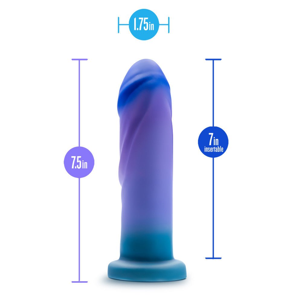 Avant - Midnight Rendezvous - Ocean Blue 7.5 Inch Dildo