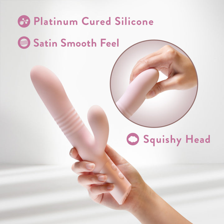 Blush - Fraya - Thrusting Rabbit Vibrator - Pink