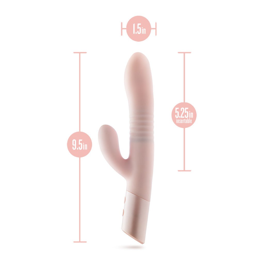 Blush - Fraya - Thrusting Rabbit Vibrator - Pink