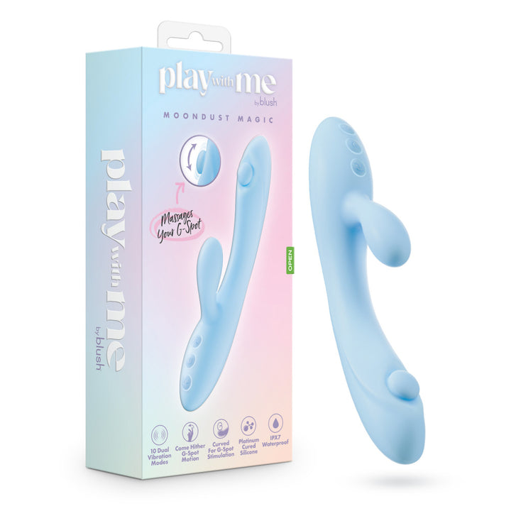 Play With Me - Moondust Magic Rabbit Vibrator - Blue