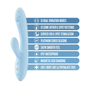 Play With Me - Moondust Magic Rabbit Vibrator - Blue