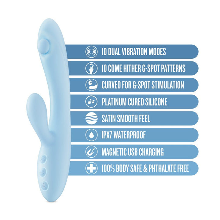 Play With Me - Moondust Magic Rabbit Vibrator - Blue