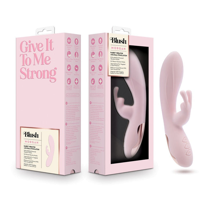 Blush - Morgan Rabbit Vibrator - Pink