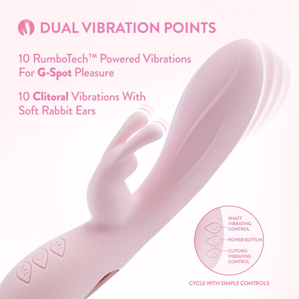 Blush - Morgan Rabbit Vibrator - Pink