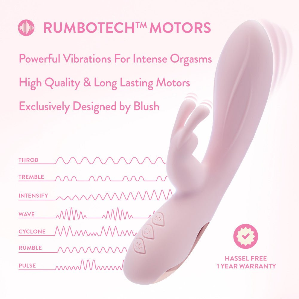 Blush - Morgan Rabbit Vibrator - Pink